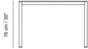 iSimar Прямоугольный садовый стол из оцинкованной стали Altea 5515 / 5516 / 5517 - Вид №2