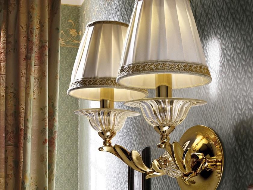 Possoni Illuminazione Аппликация из чистого золота с градиентом, кристаллами и абажурами Lucilla 550/a2 - Вид №1