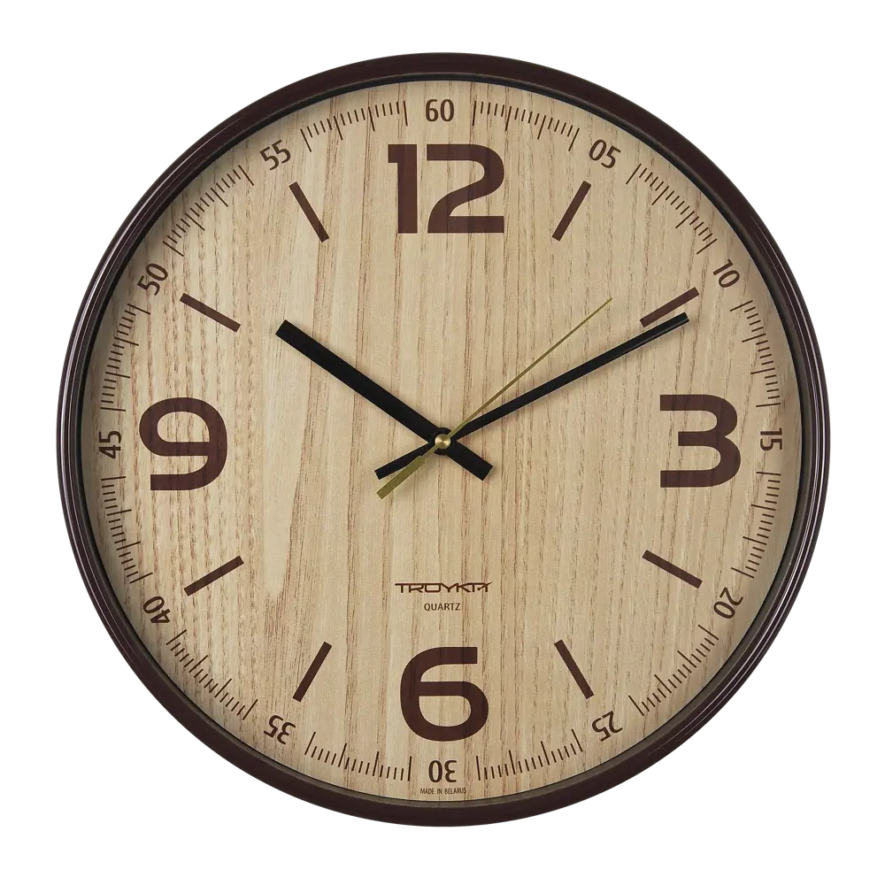 Часы настенные, цвет натуральное дерево, диаметр 30 см Santreyd STLM-2207116