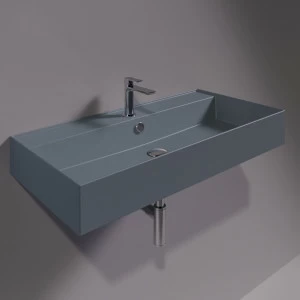 AG91CEMENTOMATT Подвесная раковина настенная прямоугольная Simas Agile серая