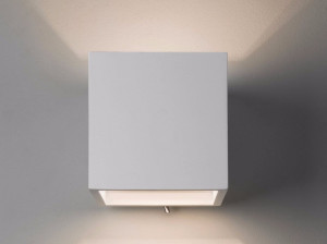 Затемняемый гипсовый настенный светильник