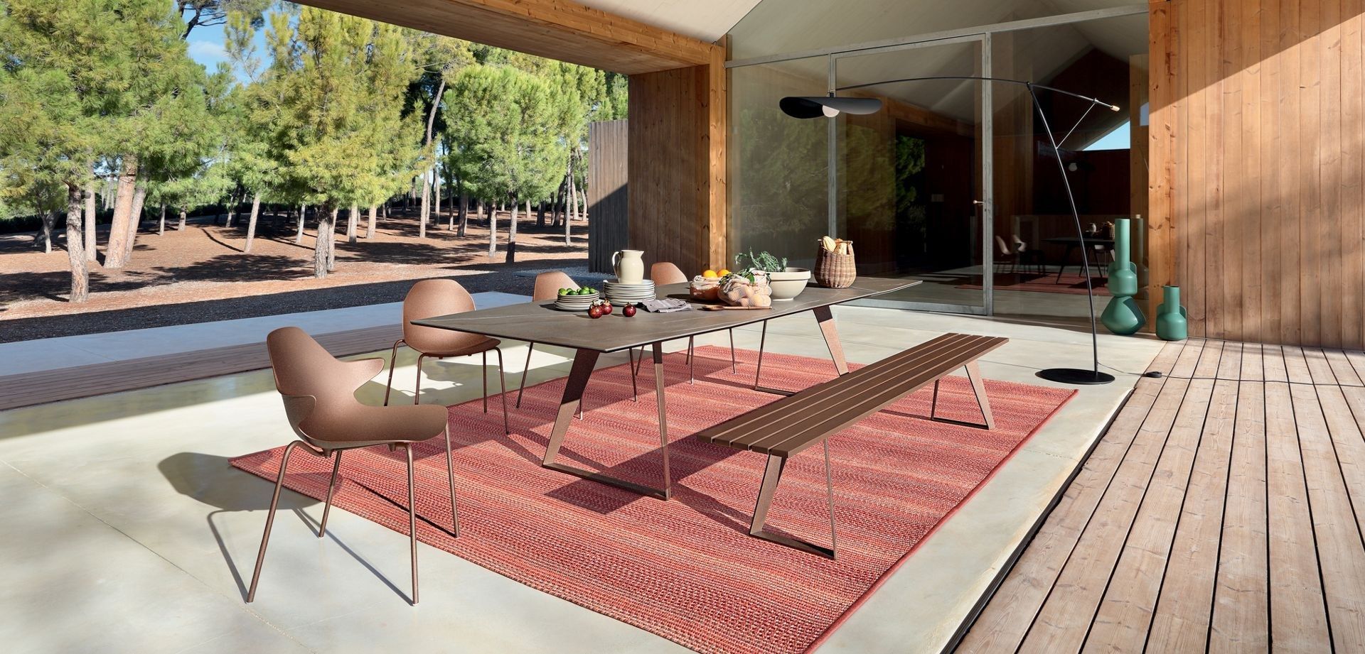 Алюминиевая садовая скамейка ROCHE BOBOIS ARCH-00127721 - Вид №1