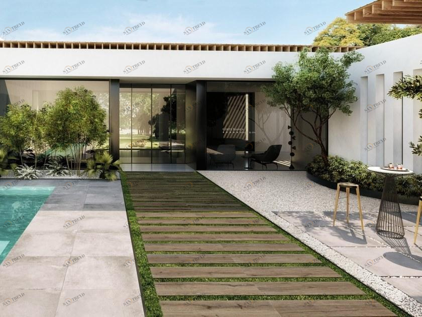 Supergres Наружный пол из керамогранита с имитацией дерева Ekho sun-id-1401580