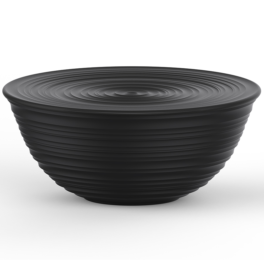 175056209 Миска с крышкой tierra, D30 см, черная Guzzini 