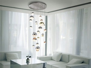 088159 Подвесной светильник LED 27L Ø80 DIM цветной Schuller Sphere