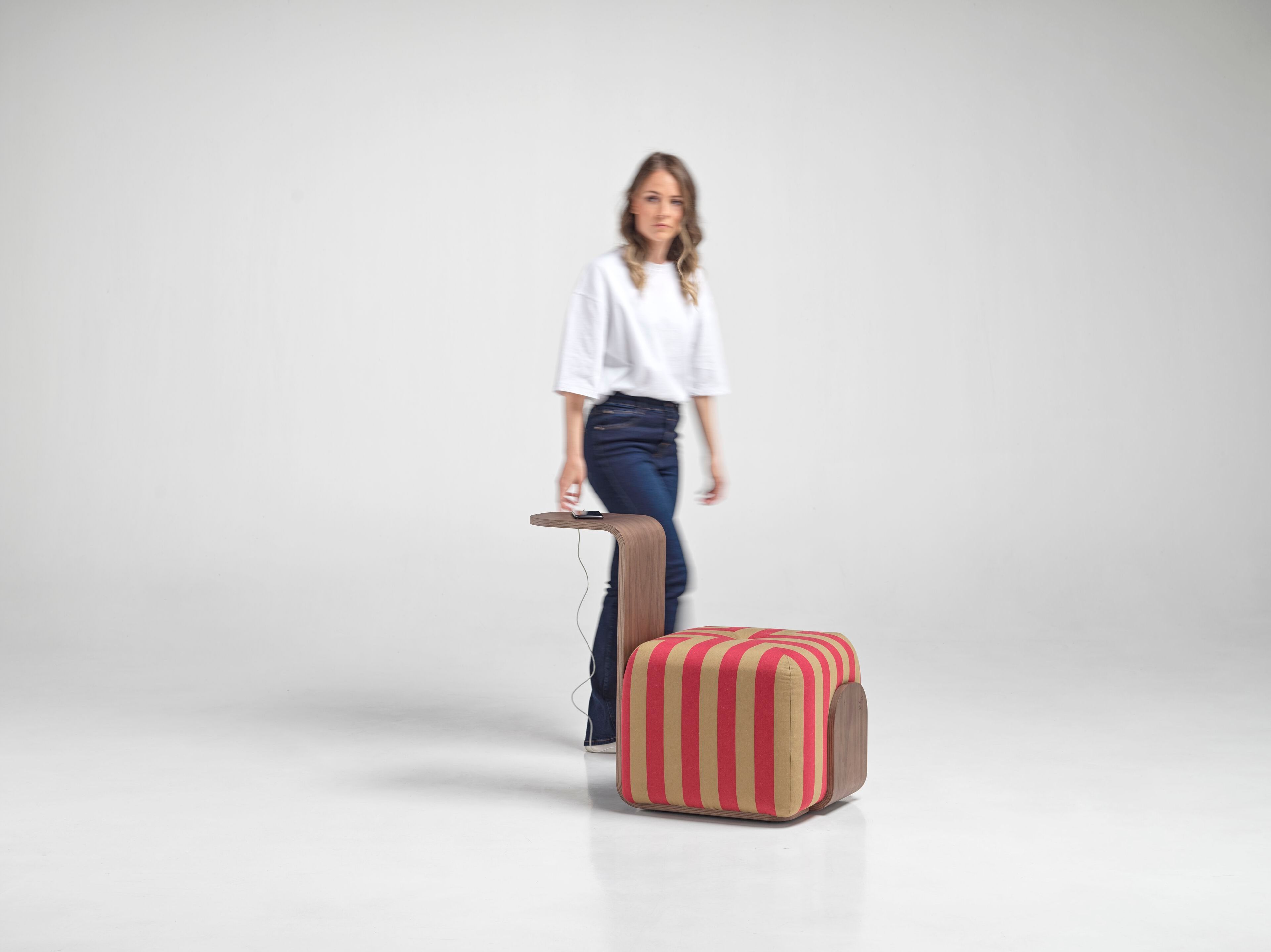 Ткань поворотный пуфик с журнальным столиком SITIA DONDO ARCH-00005202 - Вид №6