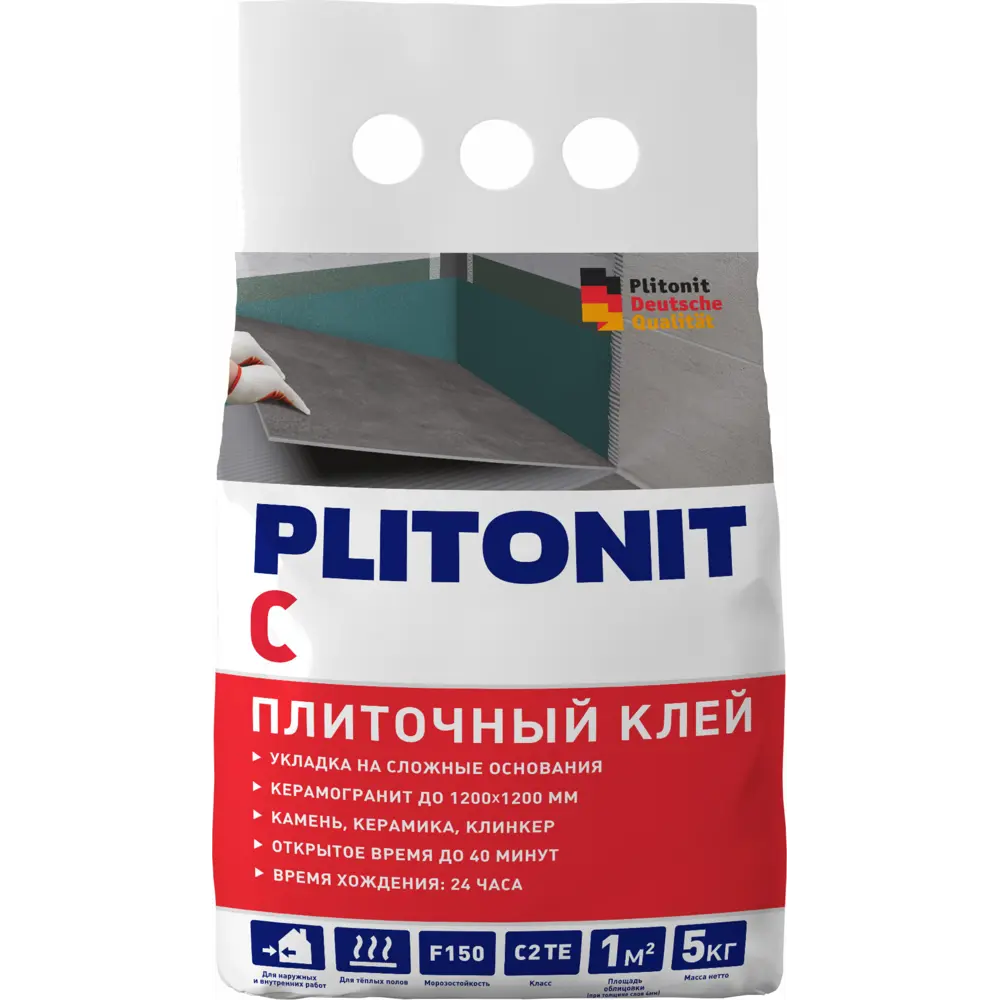 Клей Plitonit С C2TE 5 кг STLM-2056904