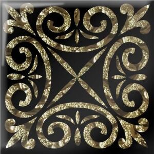 Напольная вставка Классик золото 6,6х6,6