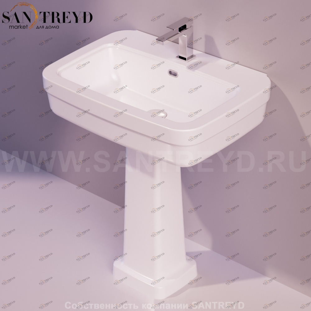 EVO03BIANCO Пьедестал для раковины квадратная Simas Evolution