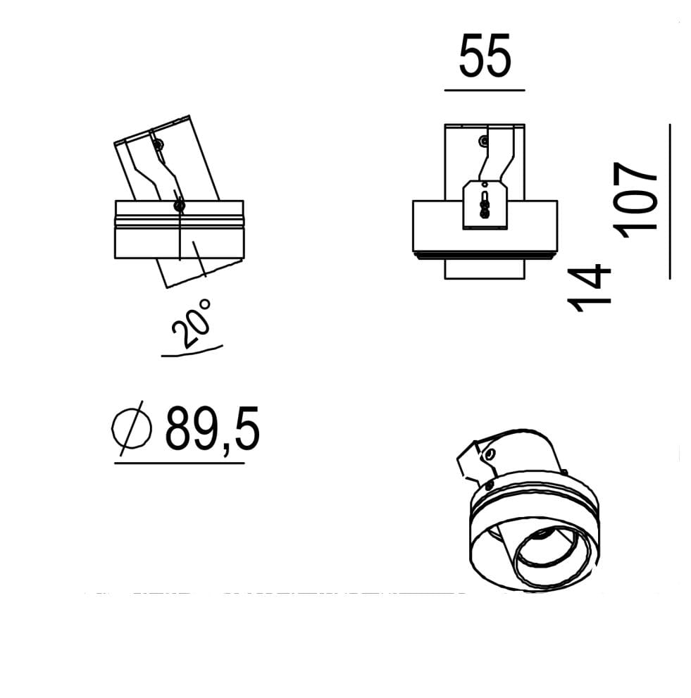 Регулируемый встраиваемый прожектор Lucifero's Nyx ARCH-00110669 - Вид №2