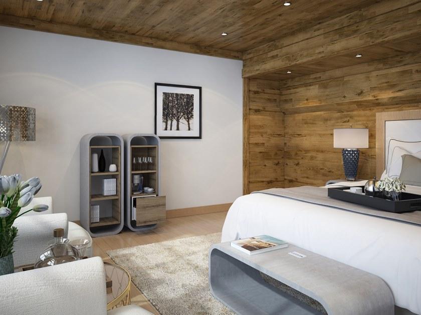 CO33 Барный шкаф из бетона и дерева Opus O120mb - Вид №2