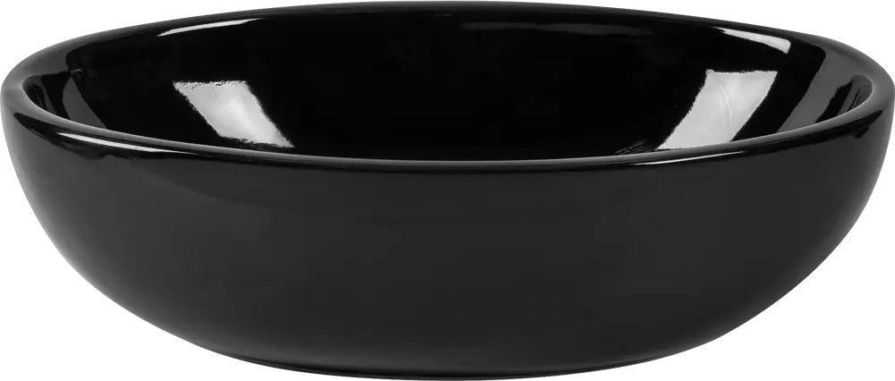 SANITA LUXE Ringo Slim — элегантная накладная раковина из черного фарфора 82349057