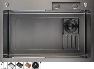 Кухонная мойка Нержавеющая сталь METAL S561 GranFest