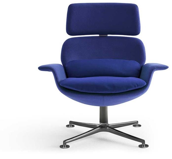 KNOLL Вращающееся кресло из ткани с высокой спинкой Kn sun-id-1433915 - Вид №2