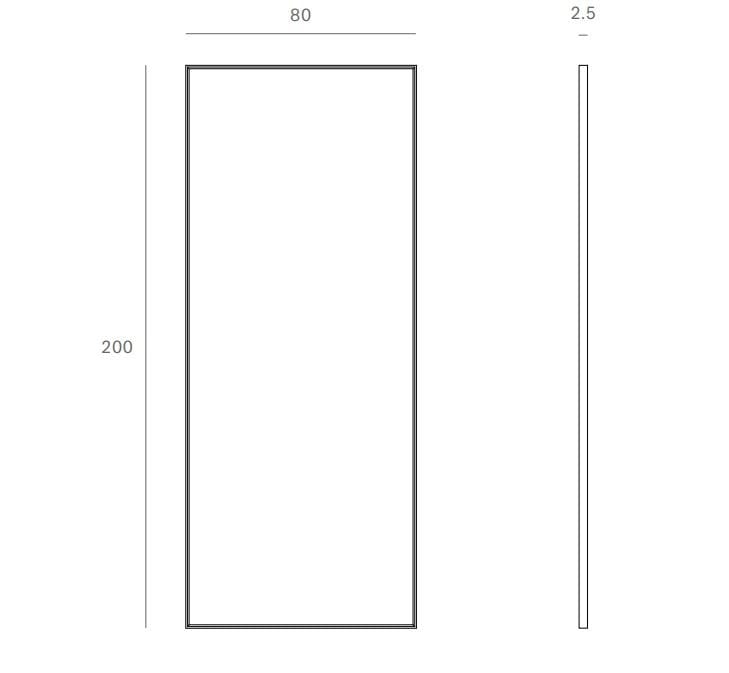 Прямоугольное зеркало в рамке Ethnicraft Состаренные зеркала ARCH-00080458 - Вид №8