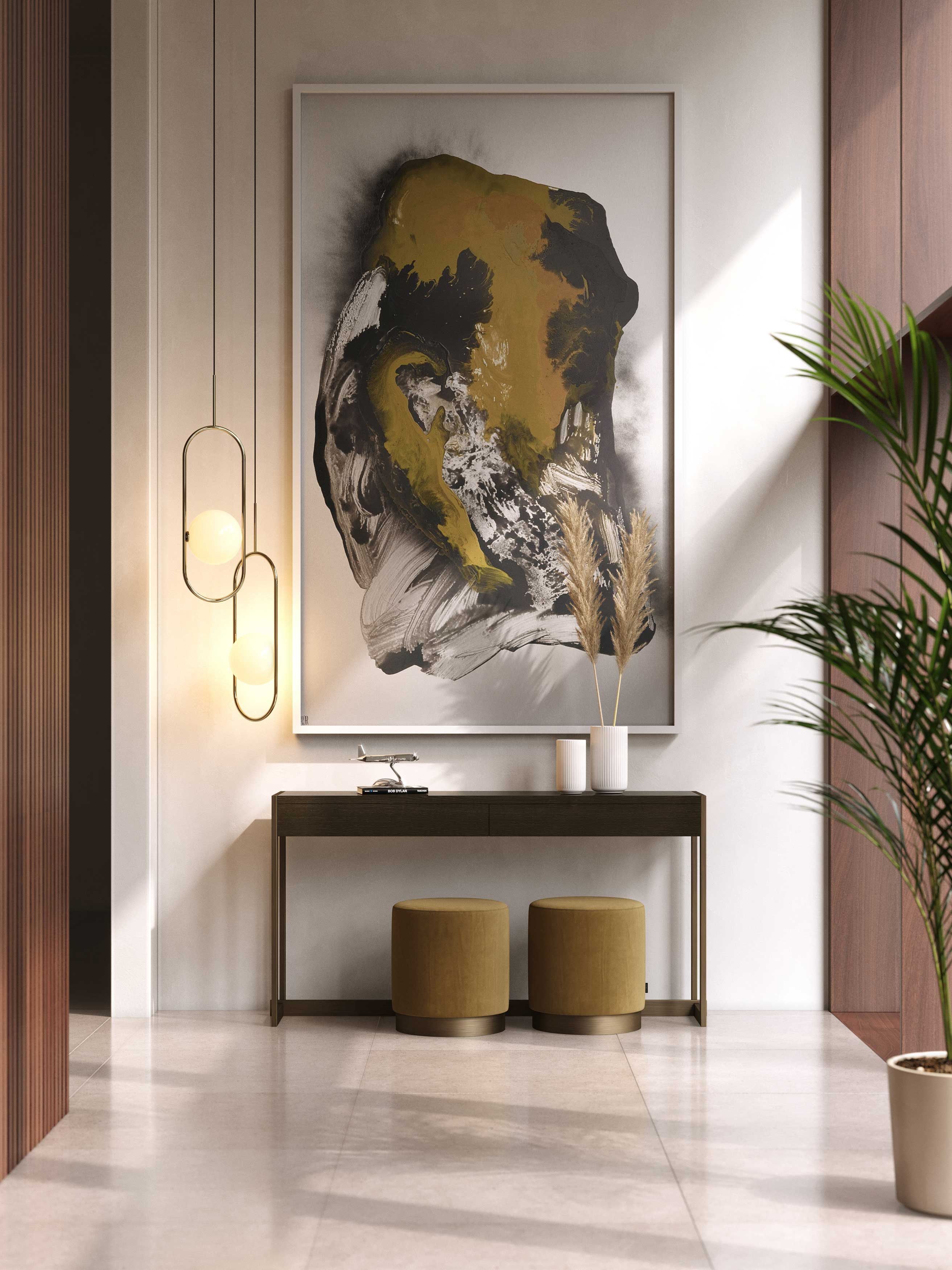 Консоль из нержавеющей стали и дерева Stylish Club ARCH-00127506 - Вид №5