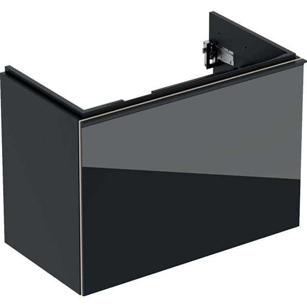 500.615.JK.2 Шкафчик для раковины Geberit Acanto, с одним выдвижным ящиком и одним внутренним выдвижным ящиком, с укороченным вылетом, с сифоном Geberit 