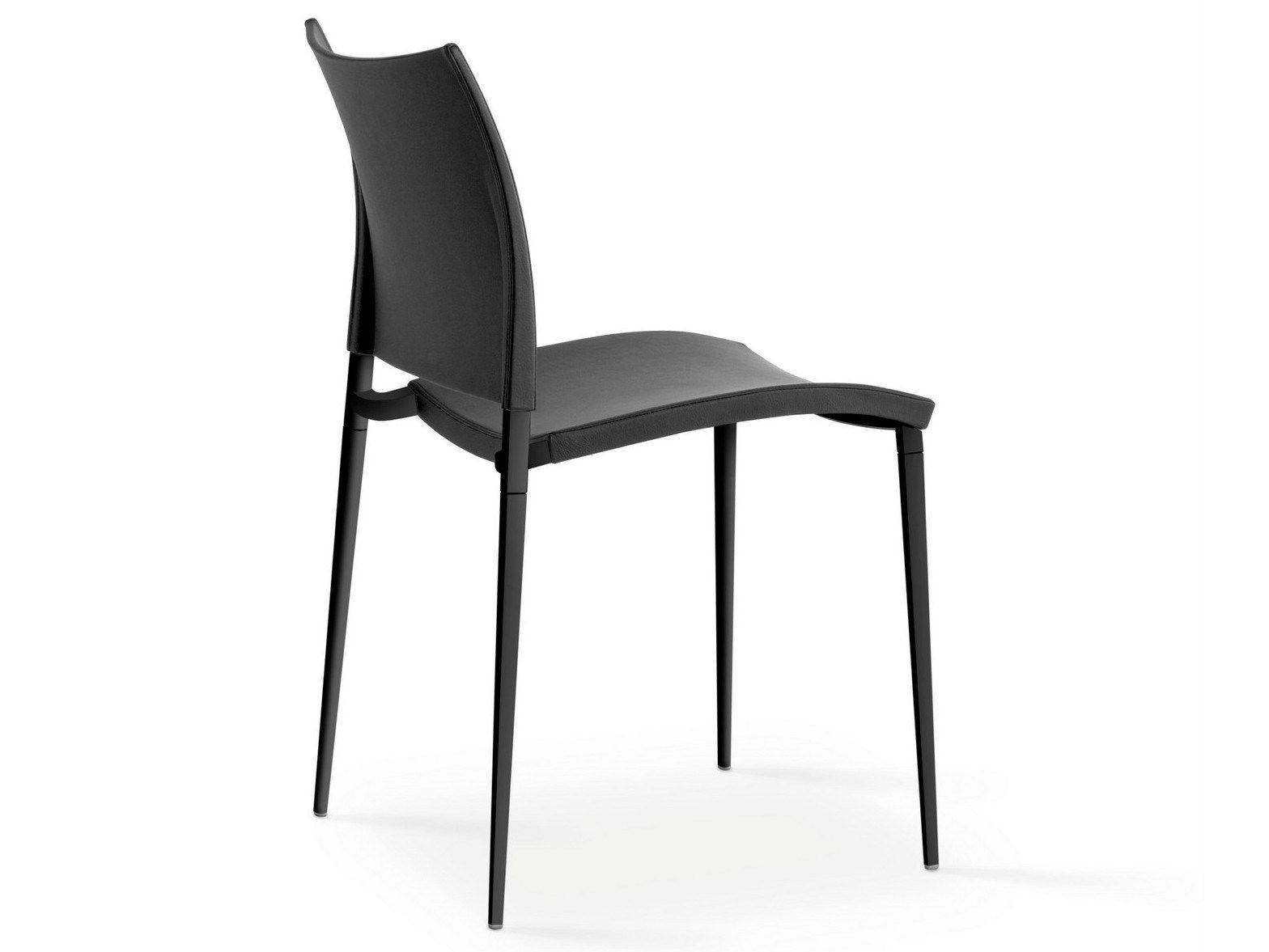 Штабелируемый стул с кожаной обивкой Desalto песок ARCH-00094240