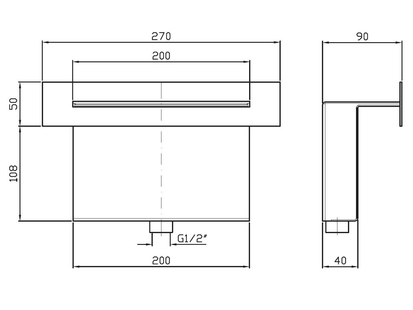 Настенный Водопадный дозирующий носик Zucchetti душ ARCH-00134290 - Вид №2