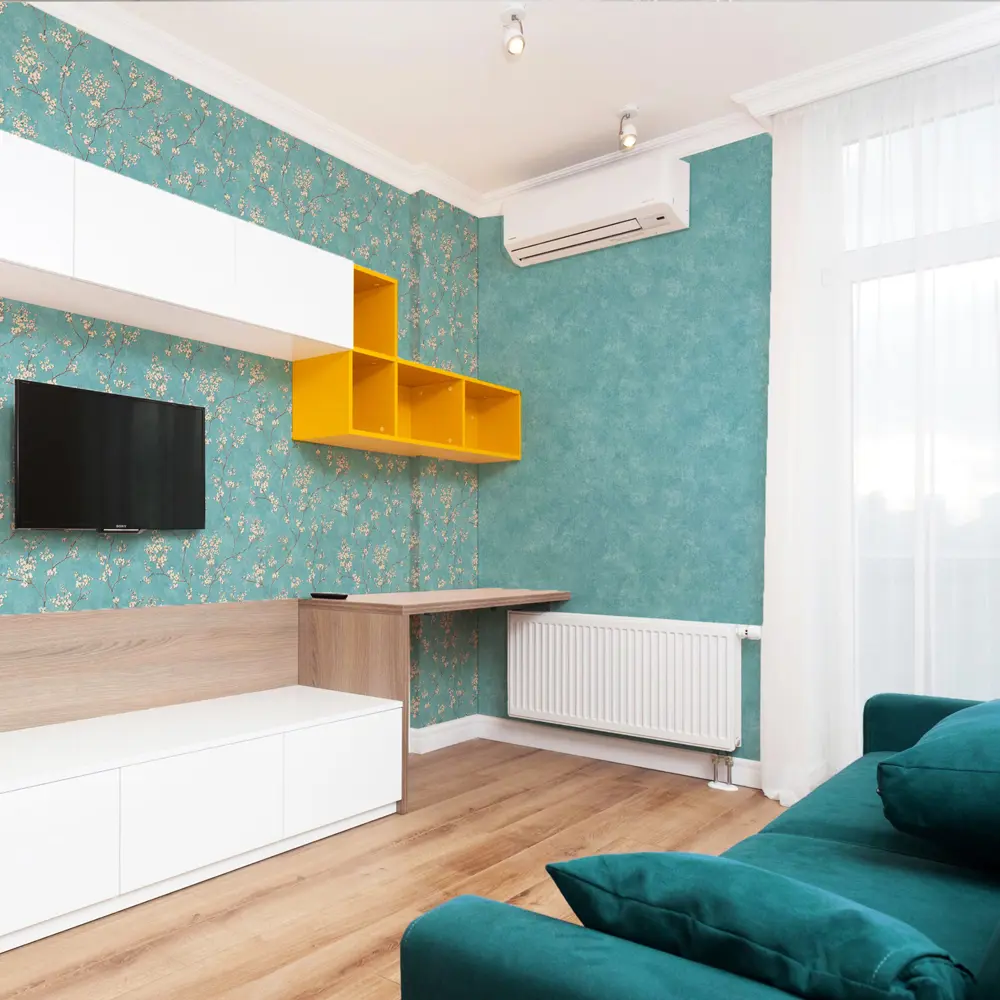 Обои флизелиновые Московская обойная фабрика Сакура синие 4039-6 1.06 м 18580832 STLM-2014542 - Вид №4