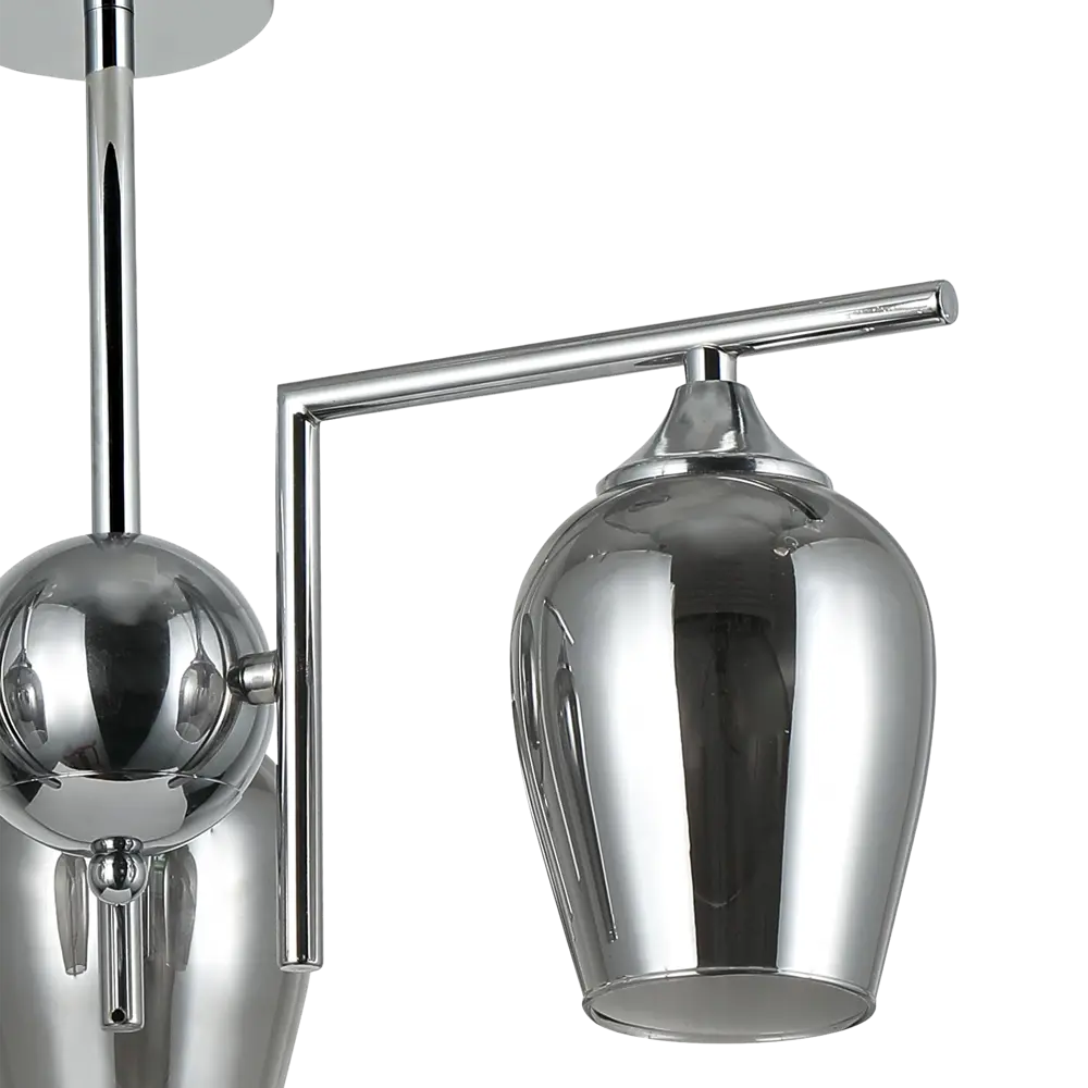 Люстра на штанге Libre 3 лампы 12 м² цвет хром SCHAFFNER STLM-2172858 - Вид №5