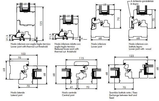 COCIF Распашная дверь с терморазрывом из дерева Slim sun-id-1427029 - Вид №4