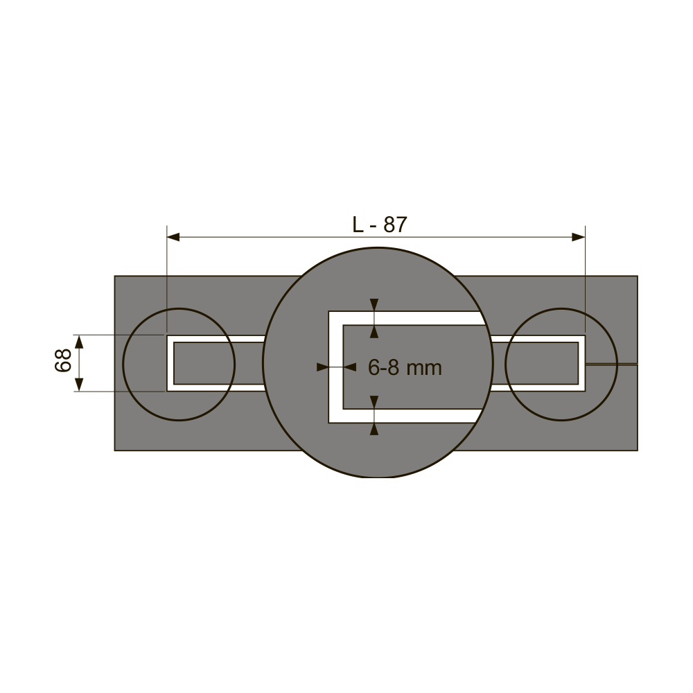 650900 Канал для укладки натурального камня Tece  - Вид №2