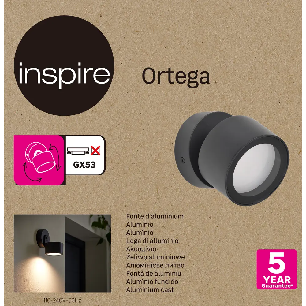 Inspire Ortega — накладной светильник для интерьера и экстерьера 84693003 STLM-0905787 - Вид №3