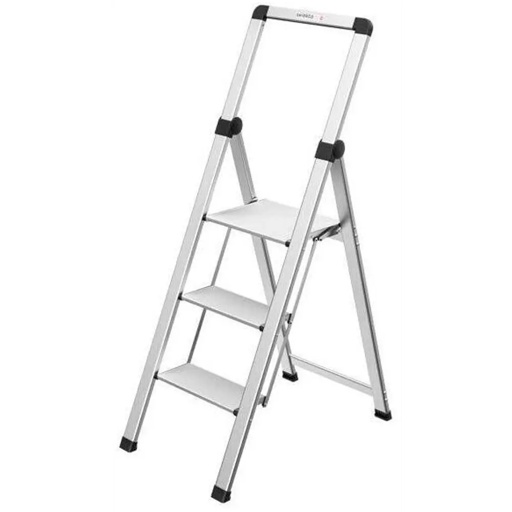 Стремянка алюминиевая Hailo Basicline DK40 3 ступени, максимальная нагрузка 150 кг Santreyd STLM-2073138
