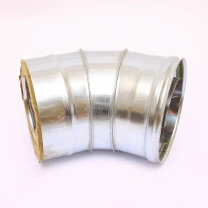 Сэндвич-колено 135" Ferrum Ф130х200 оцинкованная сталь (430/0,5мм)