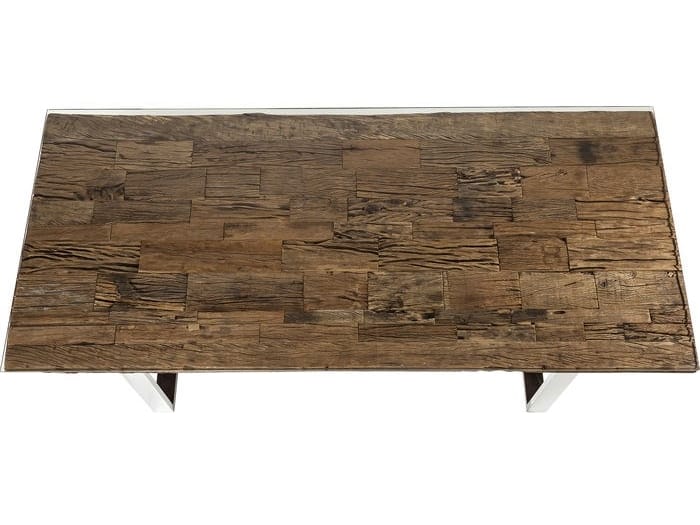 Прямоугольный обеденный стол из дерева и стекла KARE Design деревенский ARCH-00034003 - Вид №2