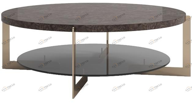 Reiggi Низкий круглый журнальный столик из клена Balaam Rj205