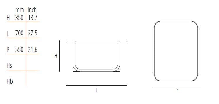 Стеклянный журнальный столик Wiener GTV Design DUET ARCH-00030459 - Вид №5