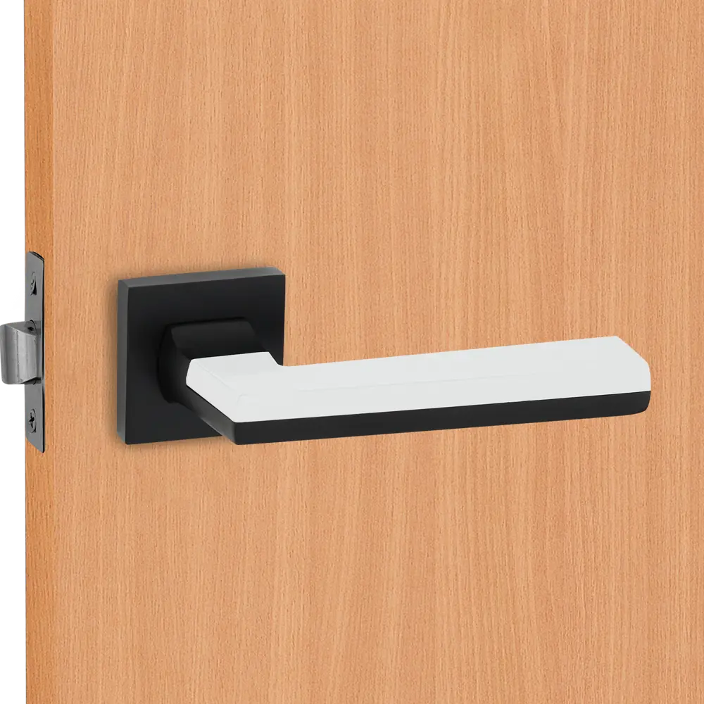 Дверные ручки 128 BL, комплект, цвет черный Santreyd STLM-2206640 - Вид №5