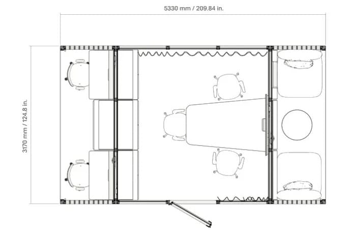 Модульный офисный остров из алюминия и стекла Mute Modular ARCH-00041314 - Вид №3