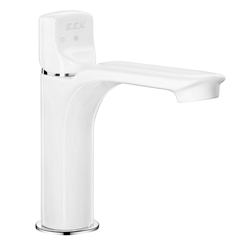 104108986  Смеситель для умывальника Myra - белый Eca  - Вид №1
