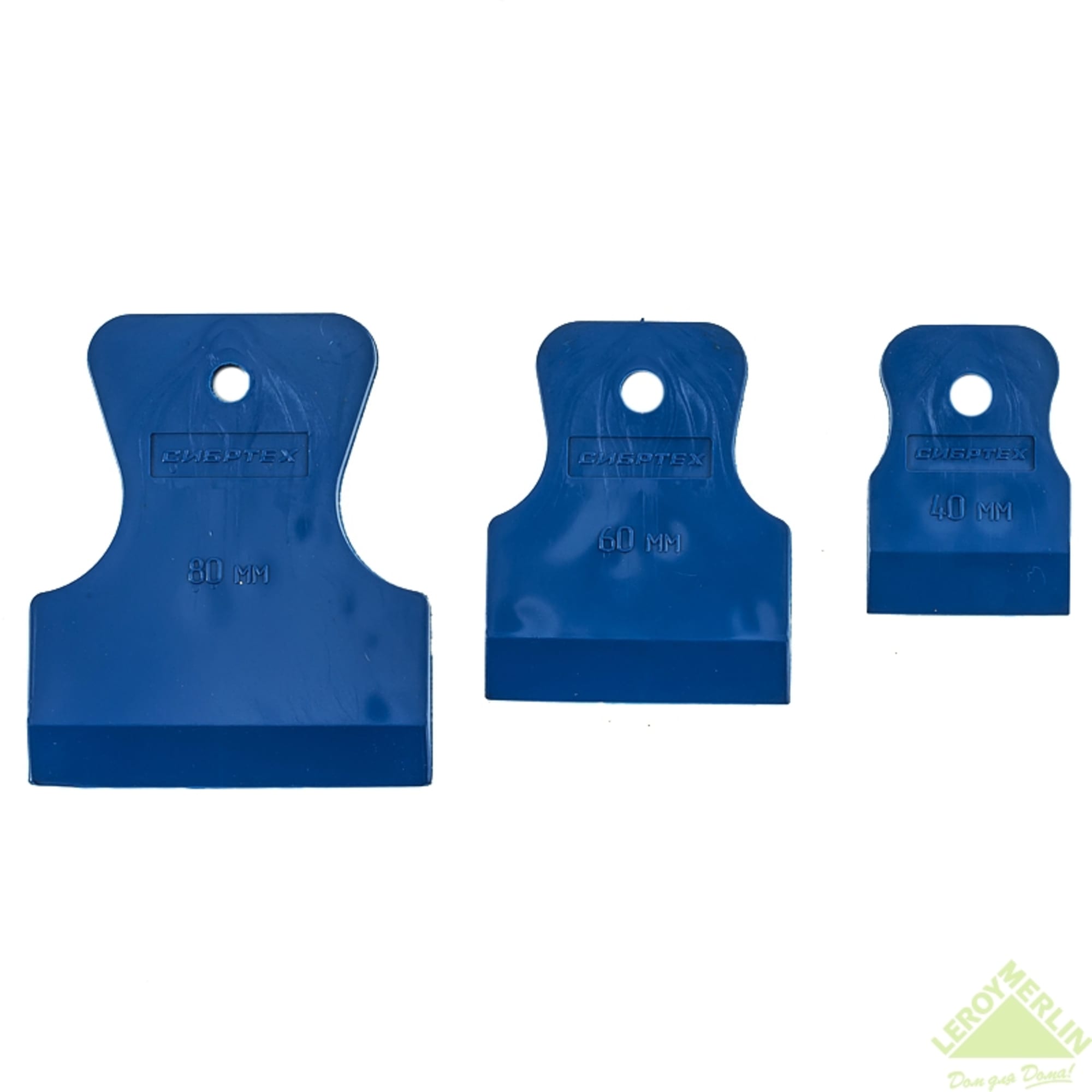 12690379 Набор шпателей Сибтех ПВХ 40/60/80 мм, 3 шт Santreyd 