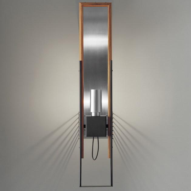 Martinelli Luce Настенный светильник из стали и дерева  1285  - Вид №1