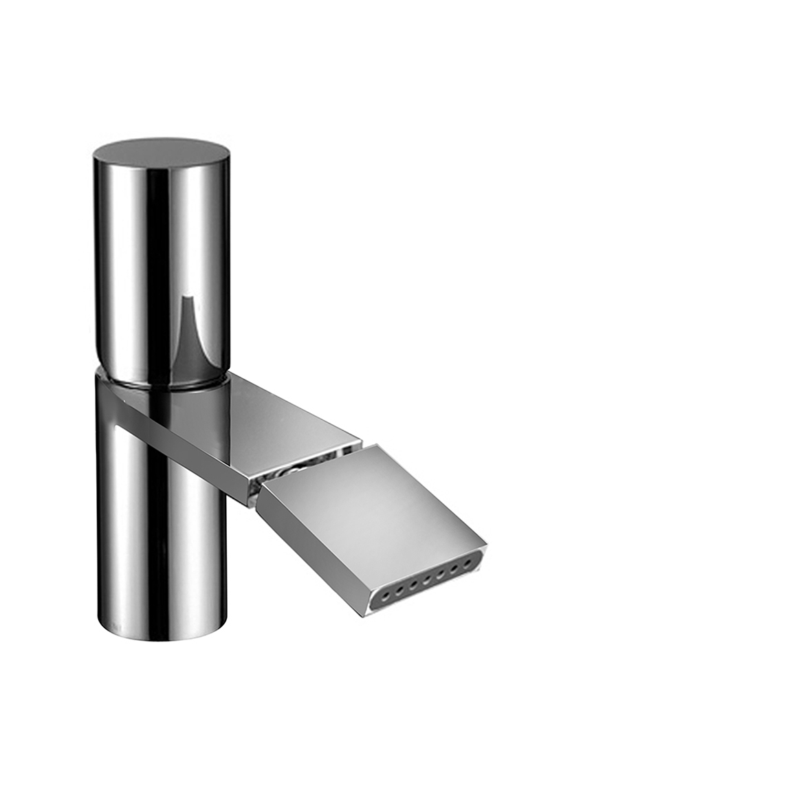 3008F  Смеситель для биде на 1 отверстиевылет 12,5 см ручка ограничитель потока воды до 5 л/мин при 3 бар видимый аэратор подводка донный клапан нажимного типа Fantini Rubinetti MILANO