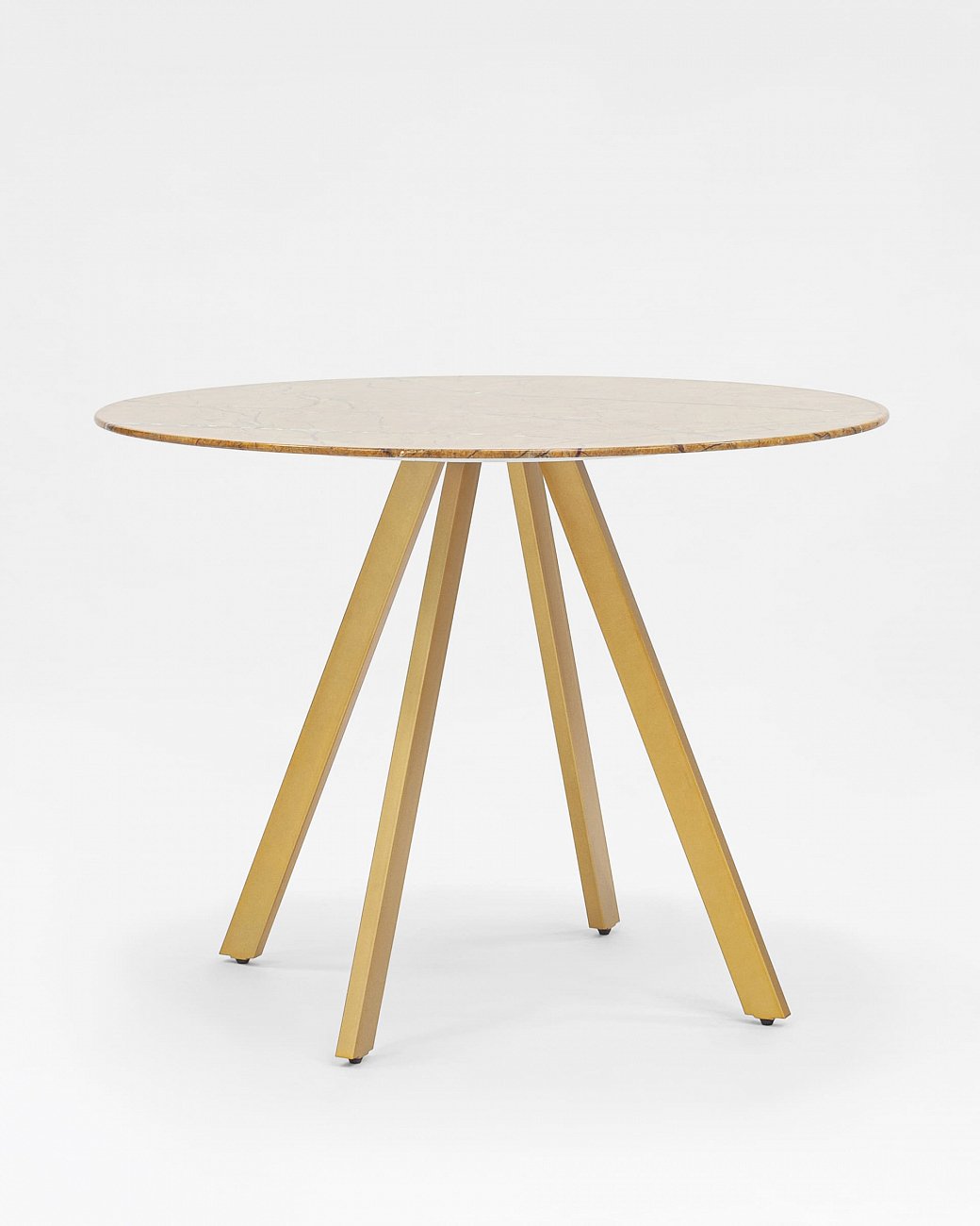 Обеденный стол круглый диаметр 100 см золотистый "Хьюстон" STOOL GROUP  00-3946100 Золото  - Вид №1