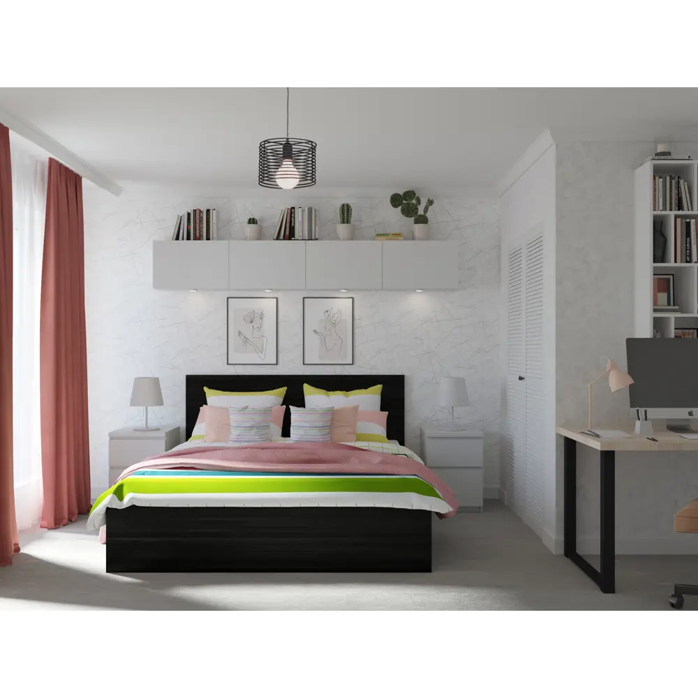 Santreyd Дверь-жалюзи из натуральной хвои для гардеробных систем 1995×494×20 мм 17808399 Дверка жалюзийная STLM-0008686 - Вид №5