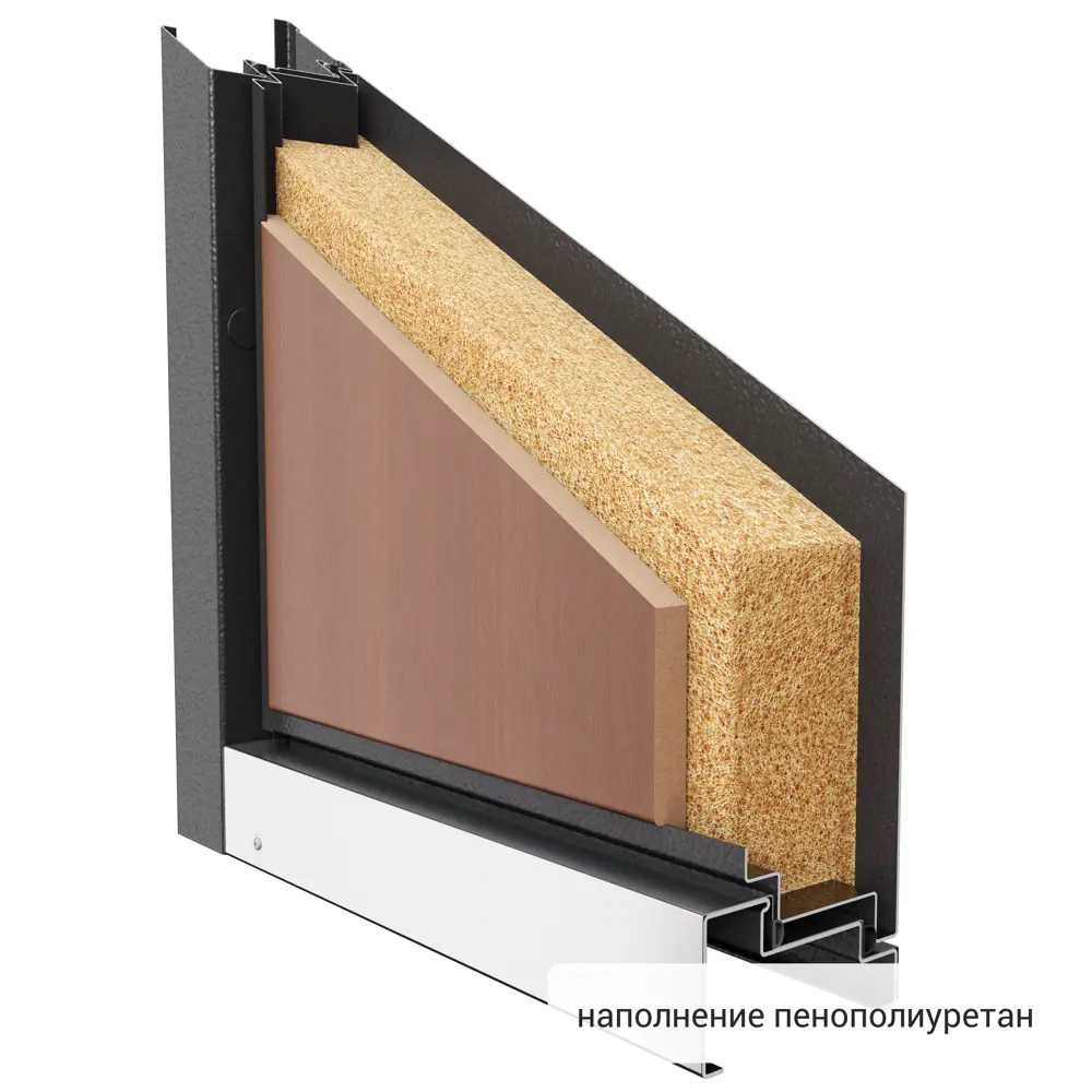 Дверь металлическая Контрол Танганика, 880 мм, левая, цвет орех TOREX STLM-2173405 - Вид №7