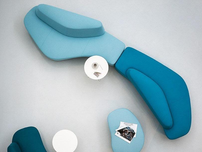 Tacchini Скамья из ткани со спинкой Polar sun-id-1421560 - Вид №1