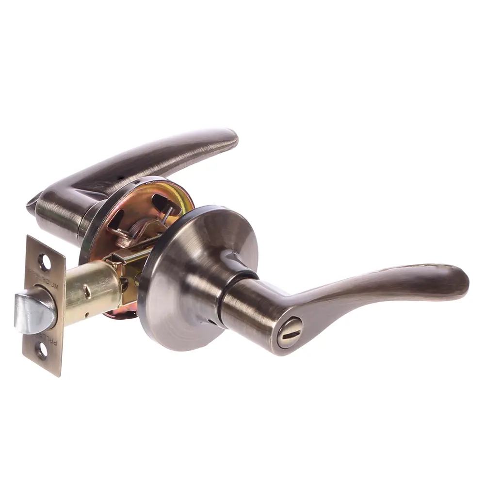 Ручка-защёлка Palladium 3901 AB BK, с фиксатором, ЦАМ, цвет античная бронза STLM-2204251