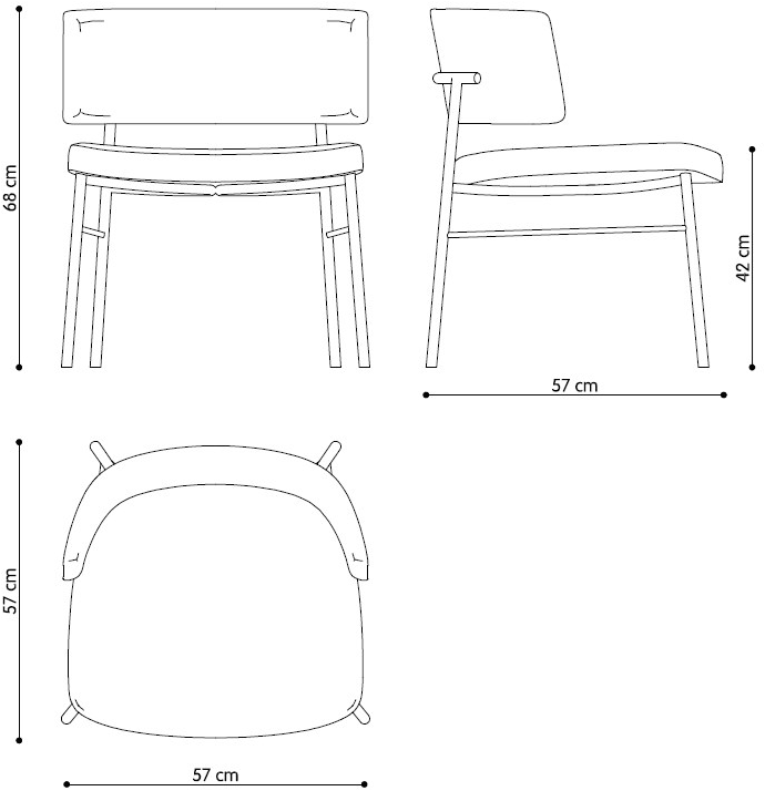 TrabA' Кресло из ткани Marlen 0162-met-im-lounge - Вид №4