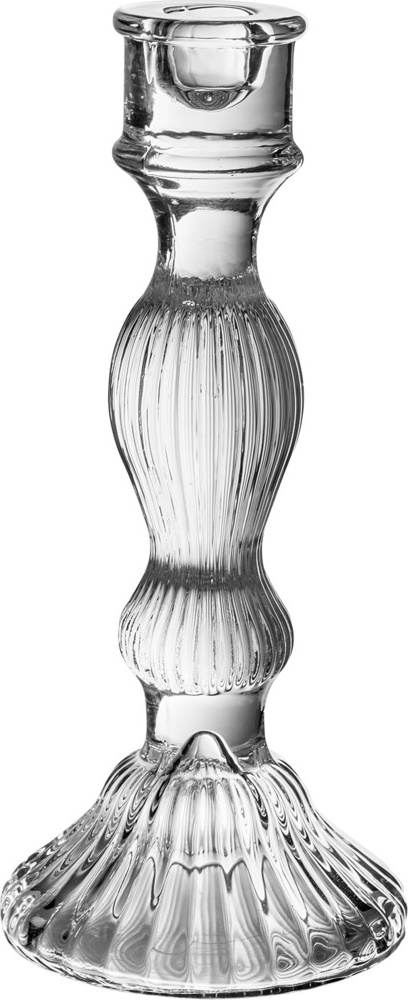 10623010 Rasteli Подсвечник стеклянный Rasteli "Романтика" 25 см Стекло 
