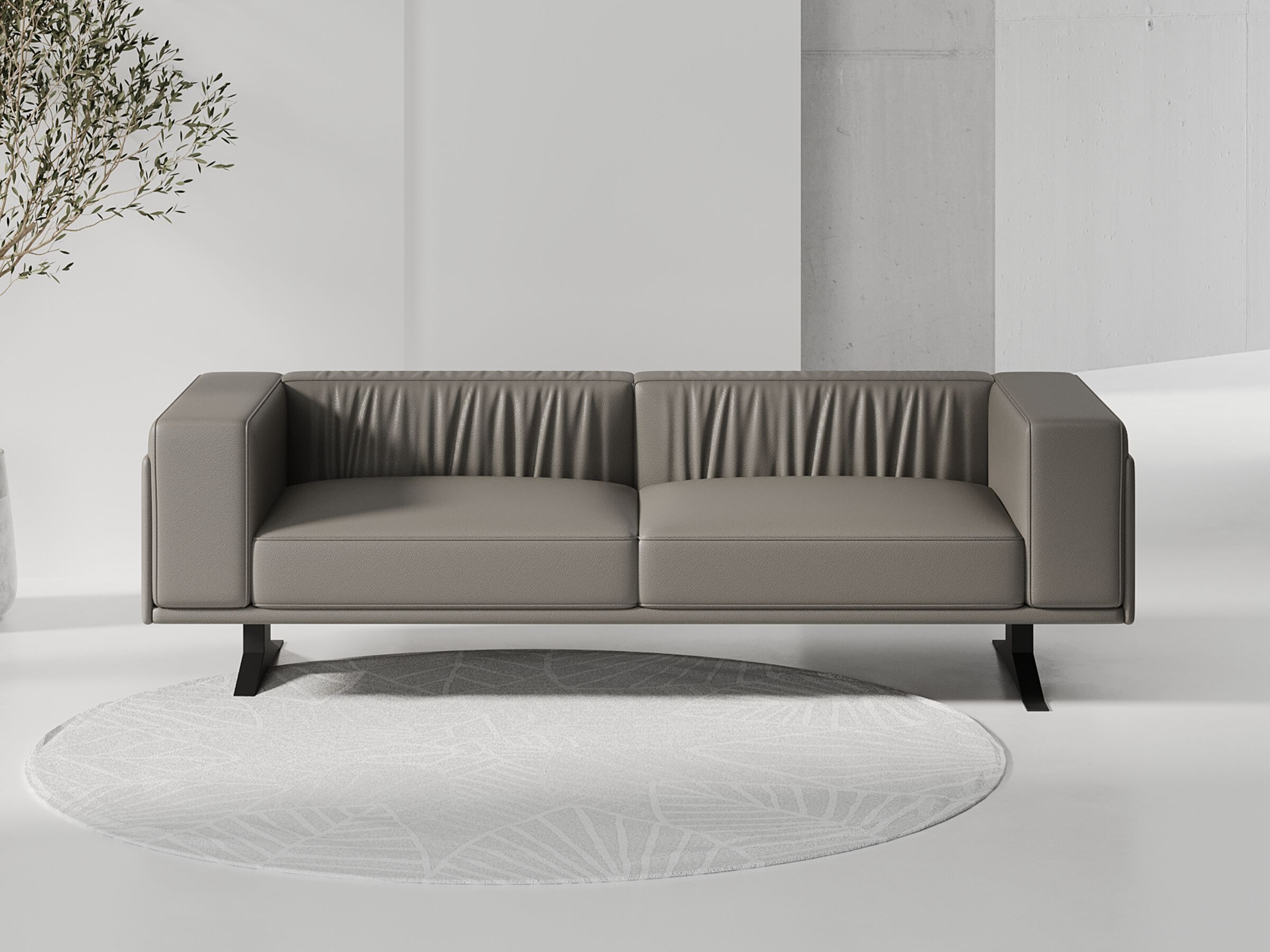 3-местный кожаный диван WORKSPACE NEVADA ARCH-00073363 - Вид №1