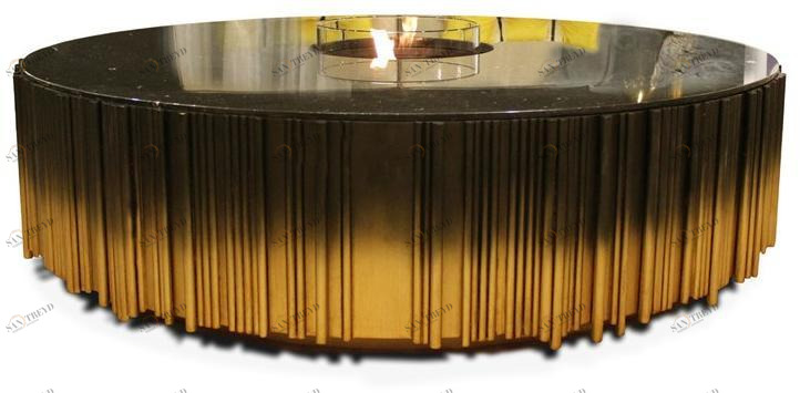 Jetclass Низкий круглый металлический журнальный столик  Jig218 