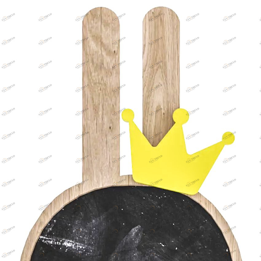 Аксессуар для доски/зеркала желтый "Корона" ЗАЯЦ  00-3859392 Желтый Santreyd 