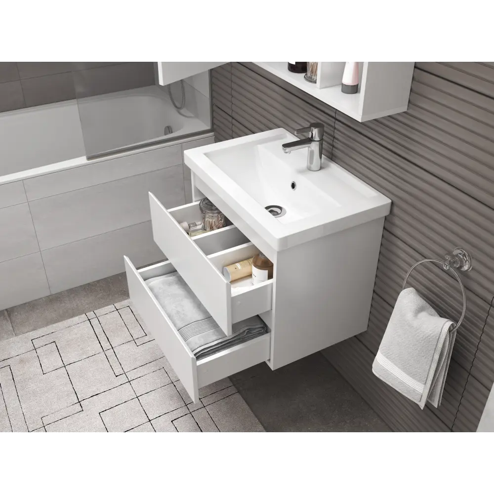 Тумба под раковину Vigo Matteo 70, цвет белый STLM-2076938 - Вид №9